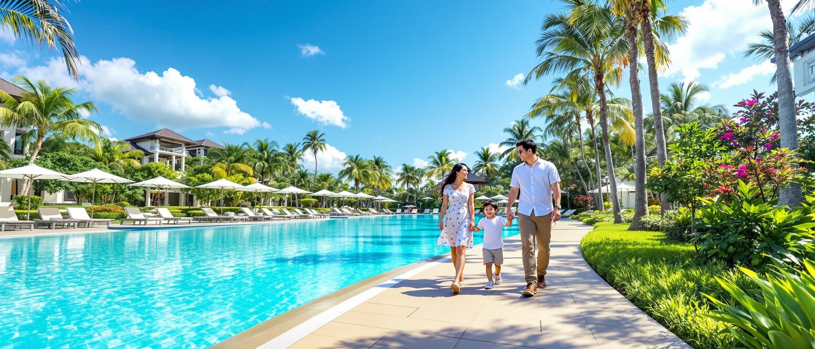 Family at HANA Academy resort