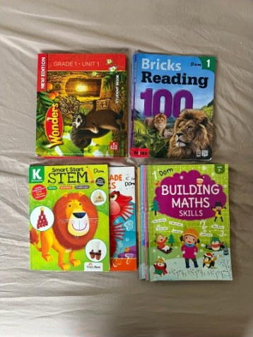 Wonders、Bricks Reading 100、Smart Start STEM、Building Maths Skillsの教材